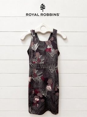 Royal Robbins Tropical Print Cross-Back Dress – Size Small